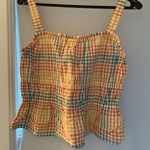 NWT Madewell Gingham Tank
